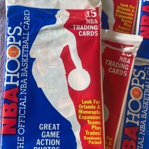 Basketball Trading Cards - Blue and Red 4 packs, Unopened!!!!